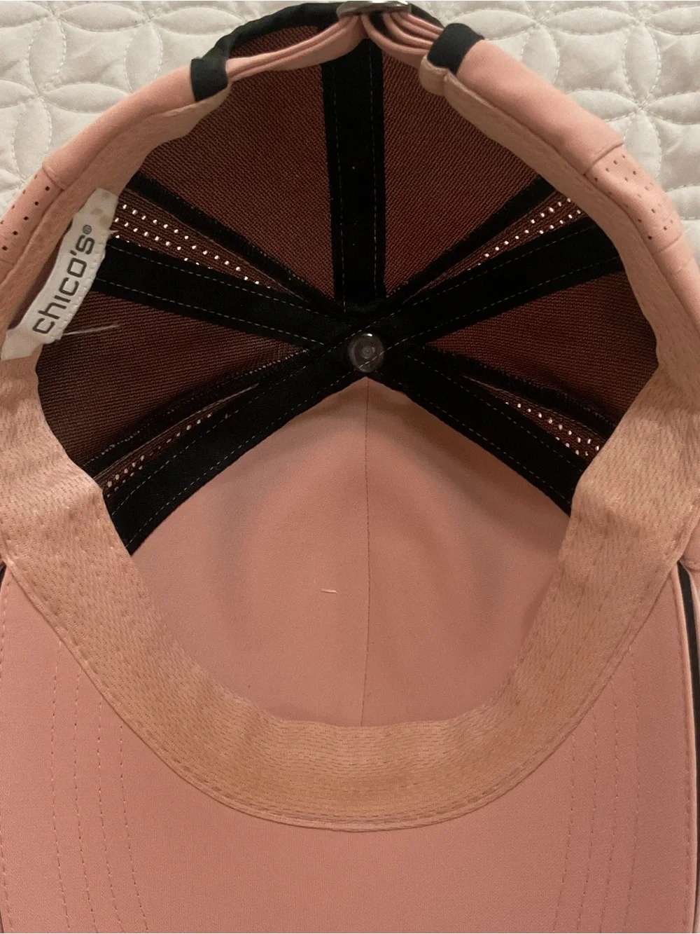 Chico’s Dusty Pink Baseball Cap Hat NWOT